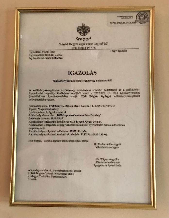 Apartament Dom Square-Centrum-Free Parking Segedyn Zewnętrze zdjęcie